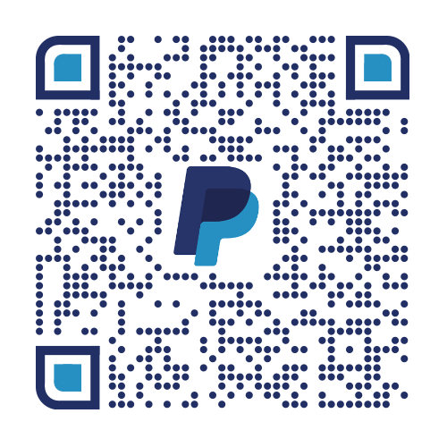 Scan to donate with PayPal